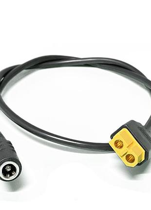 Кабель живлення xt60-f - dc5525-f (dc 5.5x2.5mm) 50 см для паяльників, дронів