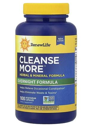 Комплекс детоксикация (средство от запора), cleanse more, renew life, 100 вегетарианских капсул