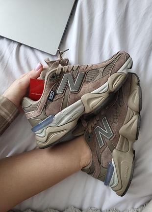 Кроссовки new balance 9060 brown
