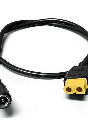 Кабель живлення xt60-f - dc5521-f (dc 5.5x2.1mm) 50 см для паяльників, дронів