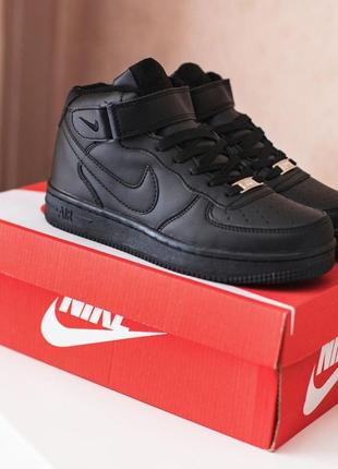 Кроссовки зимние высокие nike air force 1 mid❄