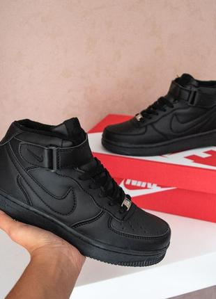 Кроссовки зимние высокие nike dealss high custom content list 1 mid❄4 фото