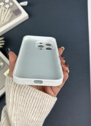 Glass case для iphone 14 pro max белый 5