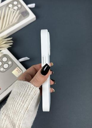 Glass case для iphone 14 pro max белый 6
