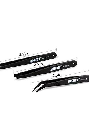 Набір антистатичних пінцетів jakemy jm-t11