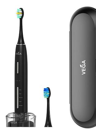 Звуковая зубная щетка vega pro vt-800 black гарантия 1 год