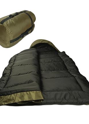 Зимний спальный мешок kiborg "alaska duspo" -20°c олива (85x210)