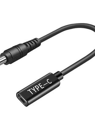 Кабель адаптер pd type-c на dc5521 (dc 5.5x2.1mm), 65w для паяльників t85/t75