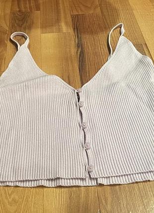 Топ трикотажний на ґудзиках bershka