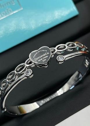 Браслет “tiffany heart link silver edition”