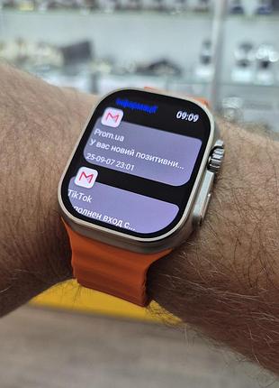 Смарт-годинник smart watch ultra 2 (amoled экран, 49mm) premium-версія з функцією дзвінка, сірий