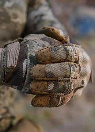 Тактические перчатки microfiber multicam 2
