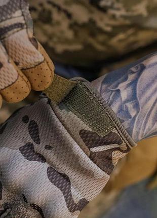 Тактические перчатки microfiber multicam 4