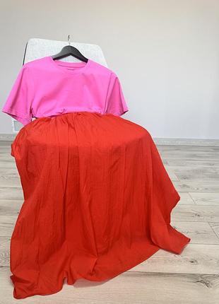 Спідниця zara червоного кольору