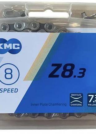 Ланцюг kmc z8.3 silver/gray original 8 швидкостей, із замком