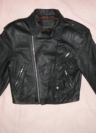 Чоловіча шкіряна куртка (р.m leather/ натуральна шкіра)