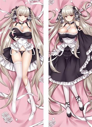 Аніме дакимакура формидебл лазурний шлях azur lane (подушка обнімашка) 120*40 см