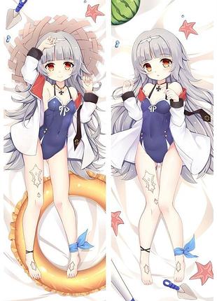 Аниме дакимакура z46 лазурный путь azur lane (подушка обнимашка) 120*40 см 150, 50*150, 50