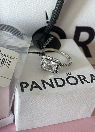 Оригінальне кільце великий камінь оригінал пандора pandora 17.5
