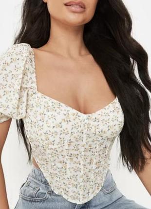 Блуза - корсет missguided нюанс,m/l