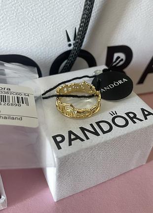 Оригінальне кільце король лев золота корона оригінал пандора pandora 16.5