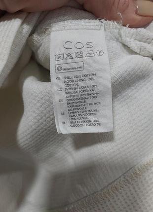 Худи коттоновая молочная cos 6
