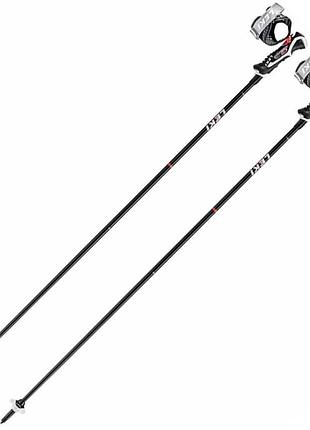Гiрськолижнi палиці leki carbon 14 3d black-bright red-white розмір 120