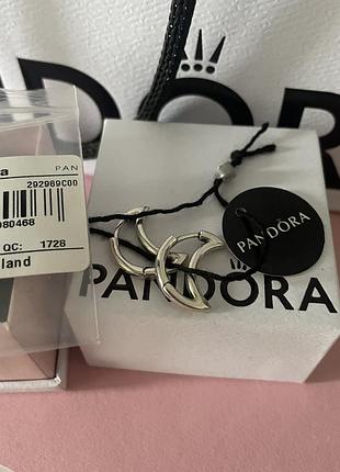 Оригінальні сережки луна півмісяць місяць оригінал пандора pandora