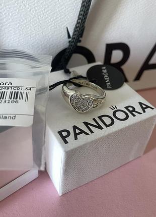 Оригінальне кільце серце каміння камінь оригінал пандора pandora 15.5