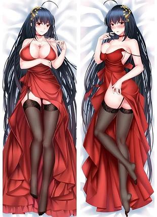 Аниме дакимакура тайхо лазурный путь azur lane (подушка обнимашка) 120*40 см 150, 50*150, 50
