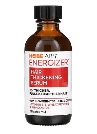 Hobe labs, energizer, сироватка для потовщення волосся, 59 мл (2 рідк. унції)