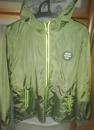 Двостороння куртка ветровка на підлітка
