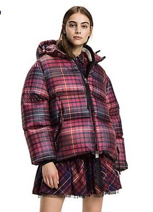 Пуховик tommy hilfiger tartan