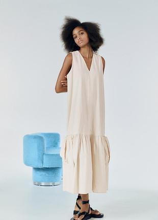 Неймовірна сукня із бавовни zara (cos style)