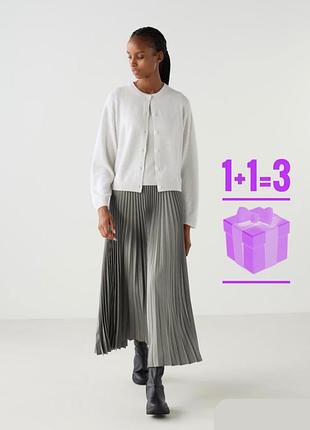 Плісірована міді спідниця uniqlo нюанс