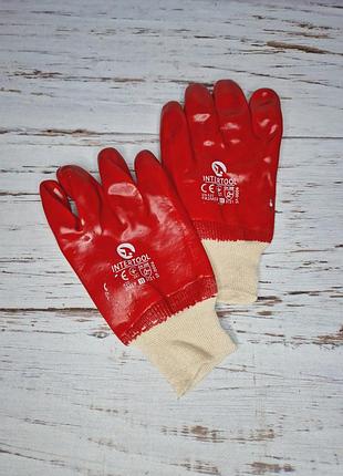 Рукавиці маслостійкі з покриттям пвх (pvc) 3