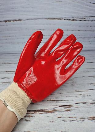 Рукавиці маслостійкі з покриттям пвх (pvc) 5