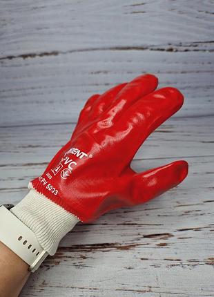 Рукавиці маслостійкі з покриттям пвх (pvc) 8