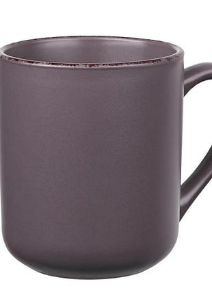 Чашка ardesto, чашка lucca, чашка grey brown, чашка 330мл, керамічна чашка, чашка коричнева