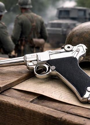 Макет коллекционный luger parabellum 1914-1945 nikel