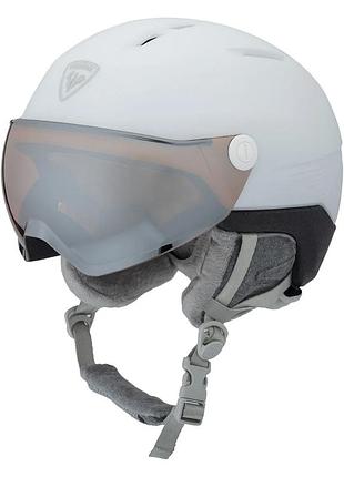 Гірськолижний шолом rossignol fit visor impacts w white '26 розмір 55-59