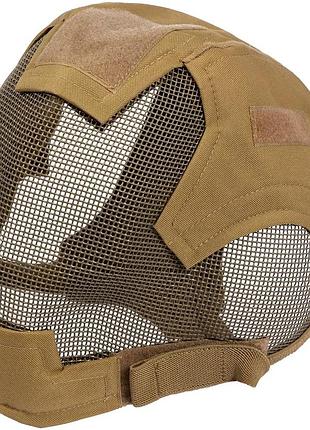Маска для страйкболу wosport keepers mask v6 tan