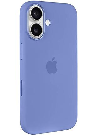 Чехол silicone case (aaa) with magsafe and animation (button) для apple iphone 16 plus (6.7") periwinkle