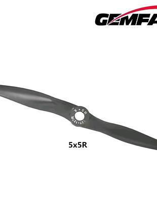 Пропелер gemfan 5x5r electric glass fiber nylon (зворотне обертання), сірий