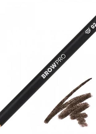 Sinart карандаш для бровей пудровый 1.29g 👌🏾 02 brown / коричневый / brow pencil / alla zayats