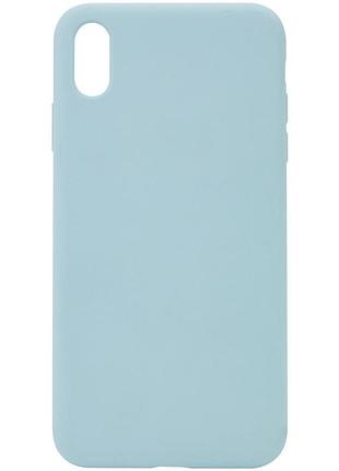 Чехол silicone case full protective (aa) no logo для apple iphone x / xs (5.8") бирюзовый / turquoise