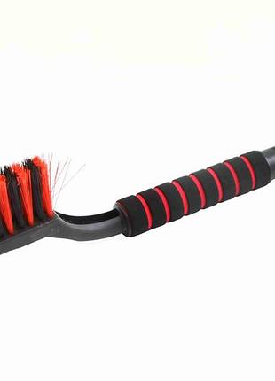 Скребок для снігу 48 см зі щіткою 48 пучків "tom-par" (м'яка ручка)