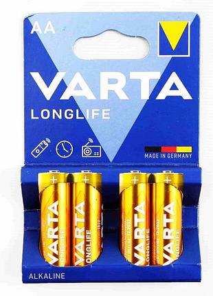 Батарейка aa/lr6 alkaline "varta" longlife блистер