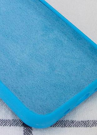 Чохол silicone case full protective (aa) no logo для apple iphone x / xs (5.8") блакитний / blue 3