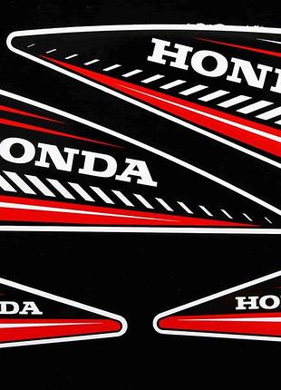 Наклейка мото honda 5*10/7*19 см (4 шт.)